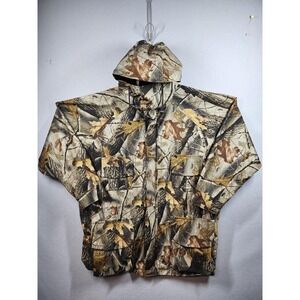 10X Hunting Jacket Mens Large Camo Hooded Insulated Water Resistant Outdoor 4 Po